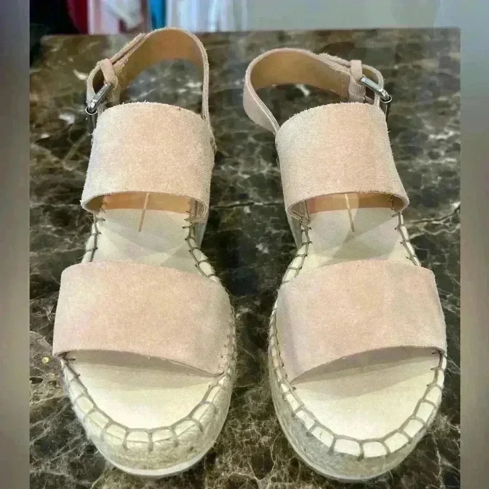 Dolce Vita Mauri Espadrilles Sandal Peach Size 7.5M